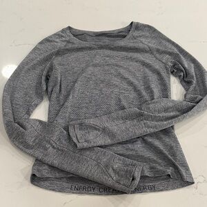 Gray lululemon long sleeve shirt